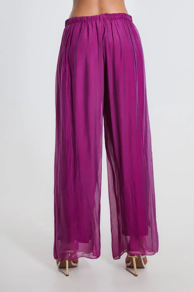 Roxy Silk Straight Leg Pant (PL212)