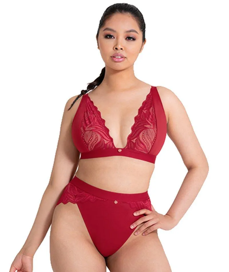 Scantilly Indulgence Wire-free Bralette - Red