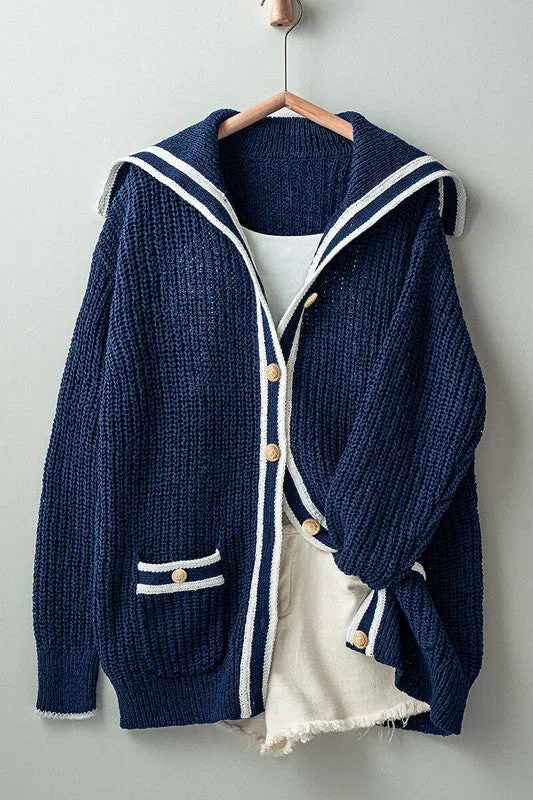 Seaside Chic Knit Cardigan