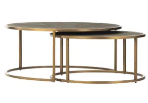 SHAGREEN NESTING COFFEE TABLES