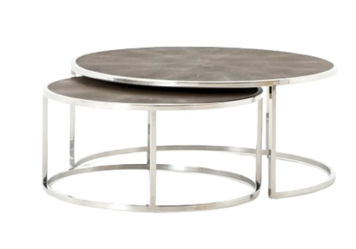 SHAGREEN NESTING COFFEE TABLES