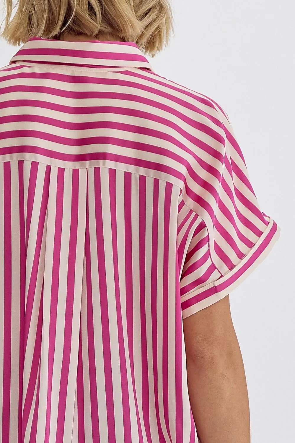 Shelbie Striped Top (Pink)