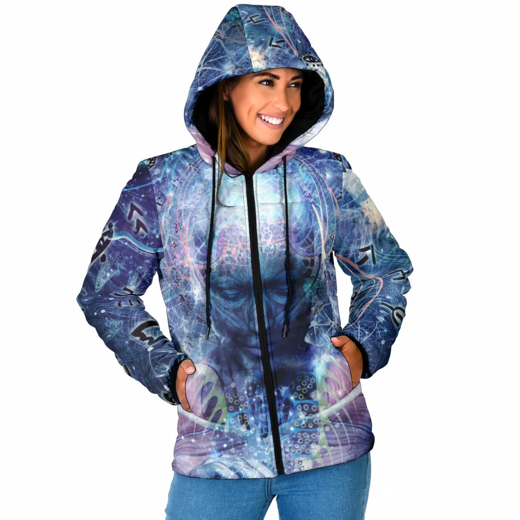 Silence Seekers Womens Padded Hooded Jacket | Cameron Gray