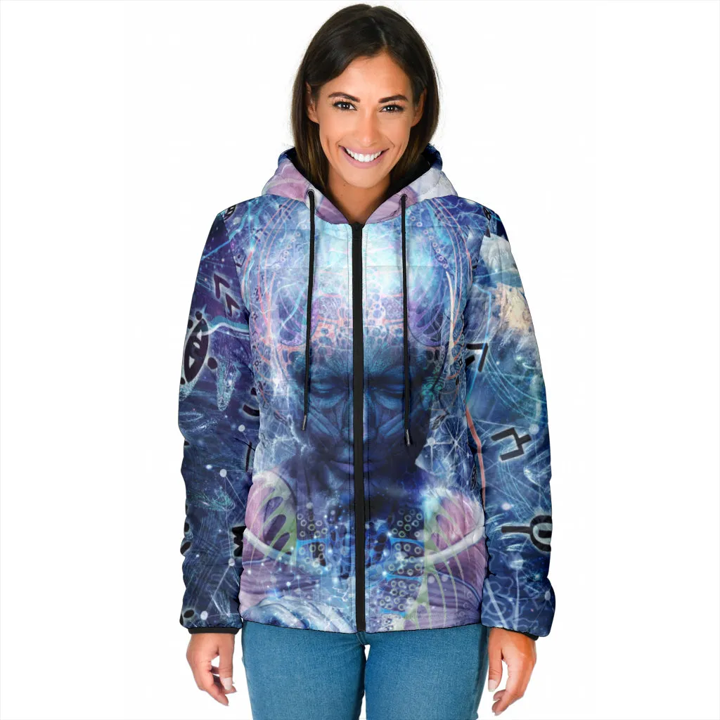 Silence Seekers Womens Padded Hooded Jacket | Cameron Gray