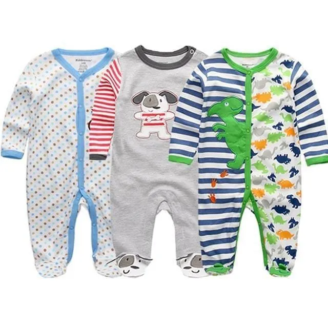 Summer Baby's Colorful Cotton Rompers