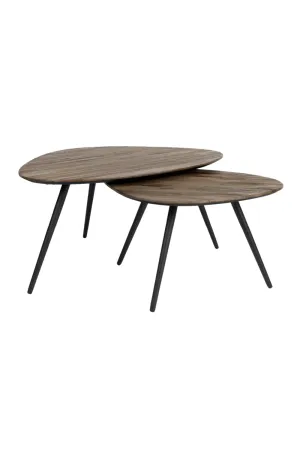 Teak Nesting Coffee Tables (2) | DF Pion