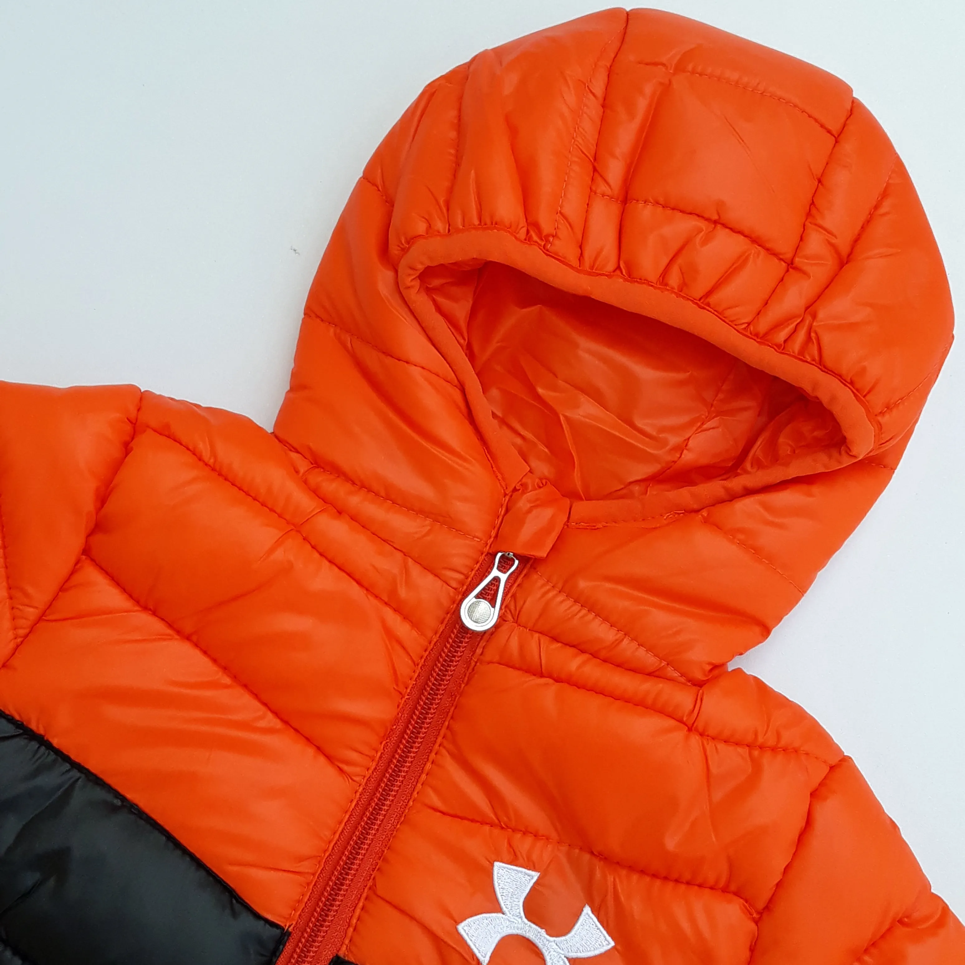 UN - Kids 'Orange & Black' Quilted Puffer Jacket UN296