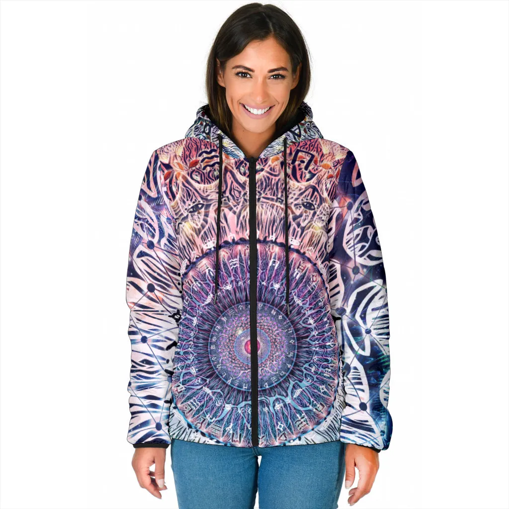 Waiting Bliss Womens Padded Hooded Jacket | Cameron Gray