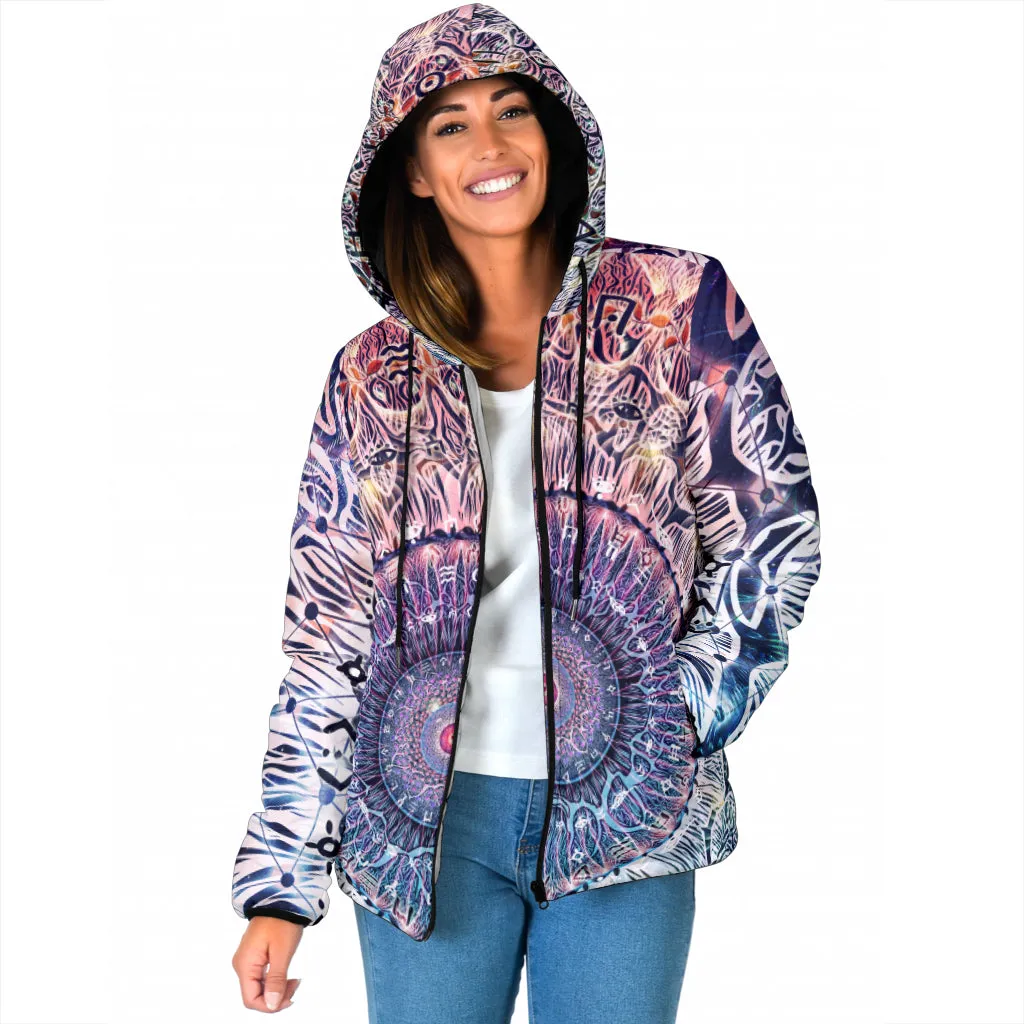 Waiting Bliss Womens Padded Hooded Jacket | Cameron Gray