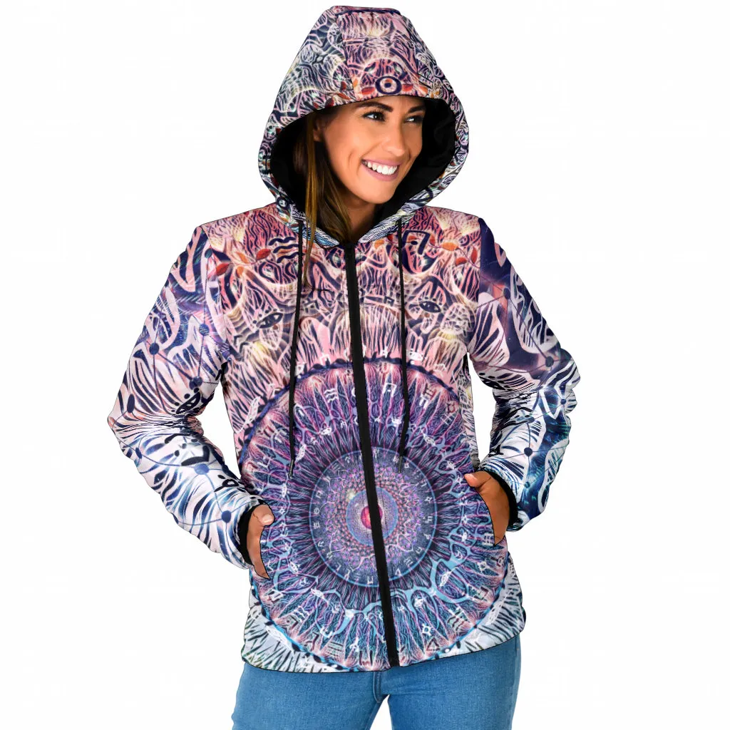 Waiting Bliss Womens Padded Hooded Jacket | Cameron Gray