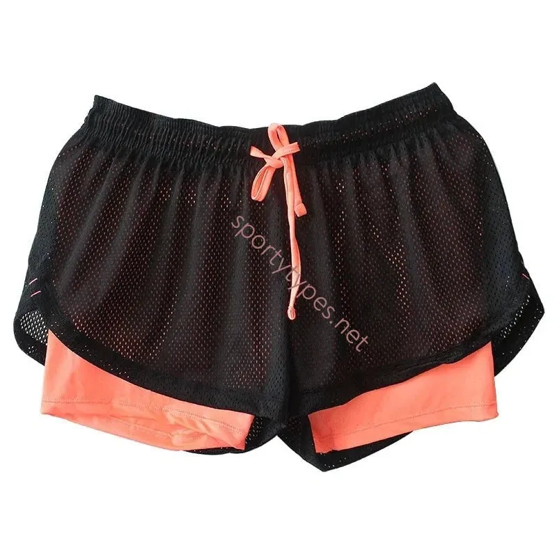 Women's 2-in-1 Mesh Running Shorts