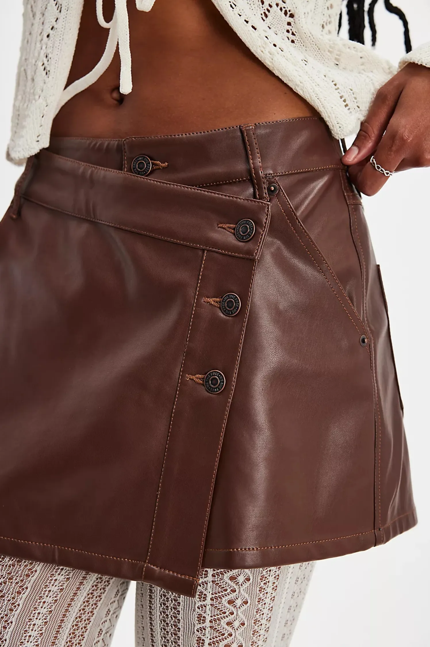 Wynne Vegan Mini Skirt